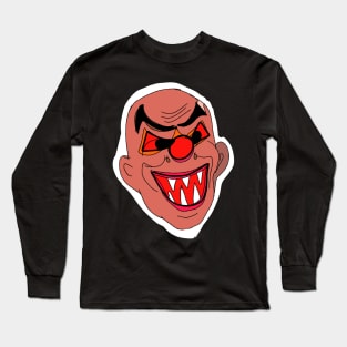 bad ugly face monster hand drawing Long Sleeve T-Shirt